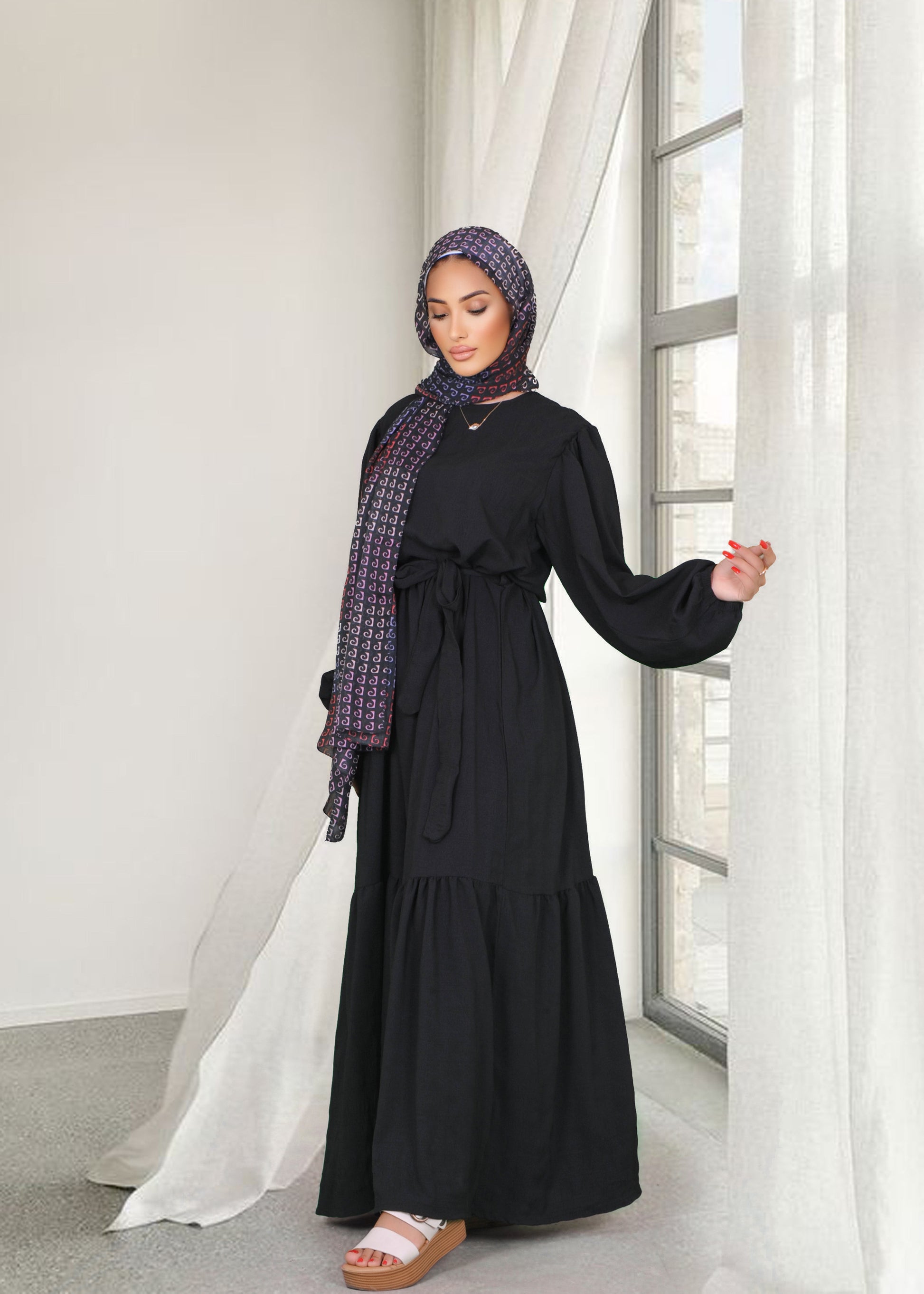 Black Classic Tiered Maxi Dress – LaLuna Collections Black Classic Tiered Maxi Dress – LaLuna Collections