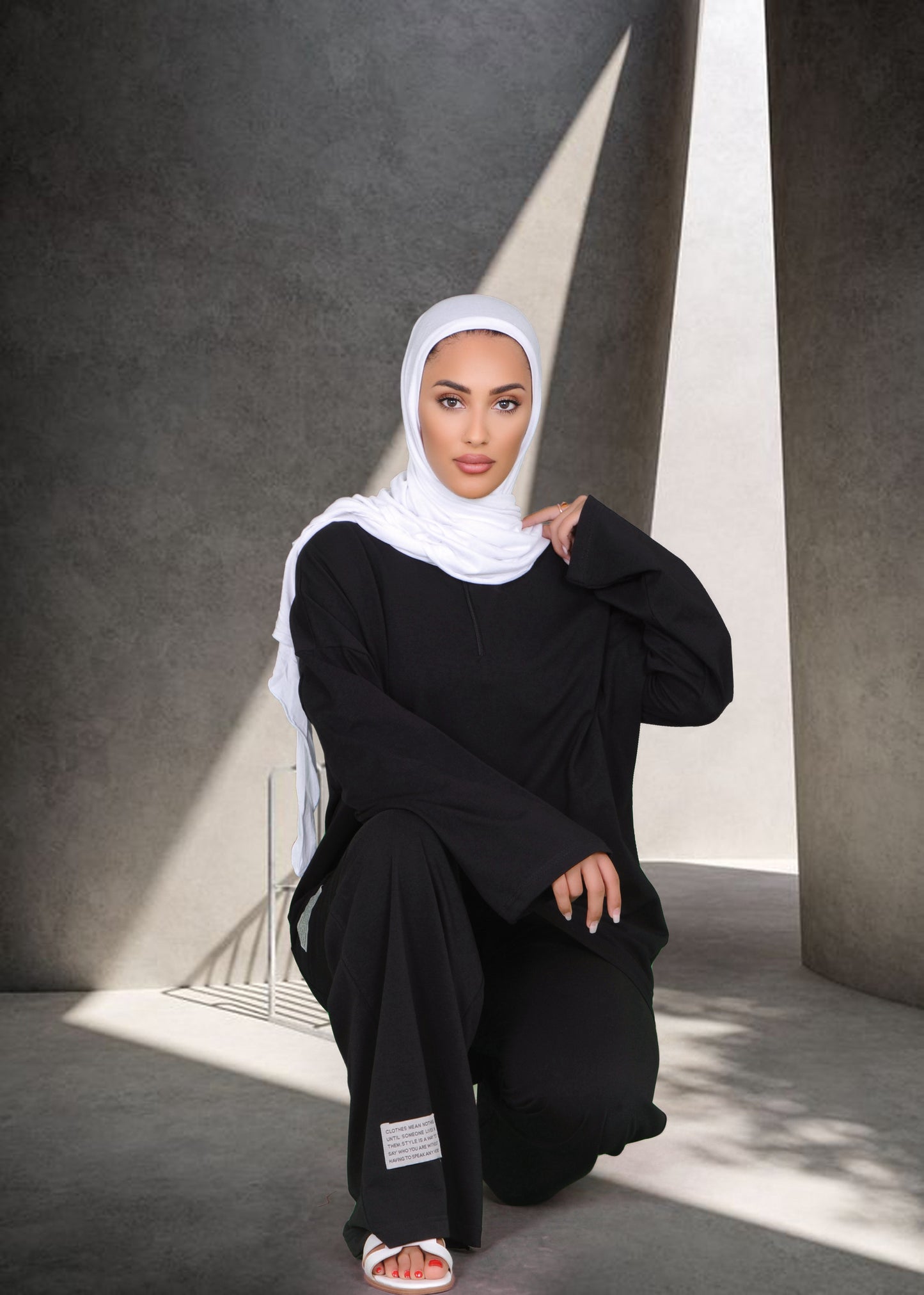 Black Modest Activewear Set