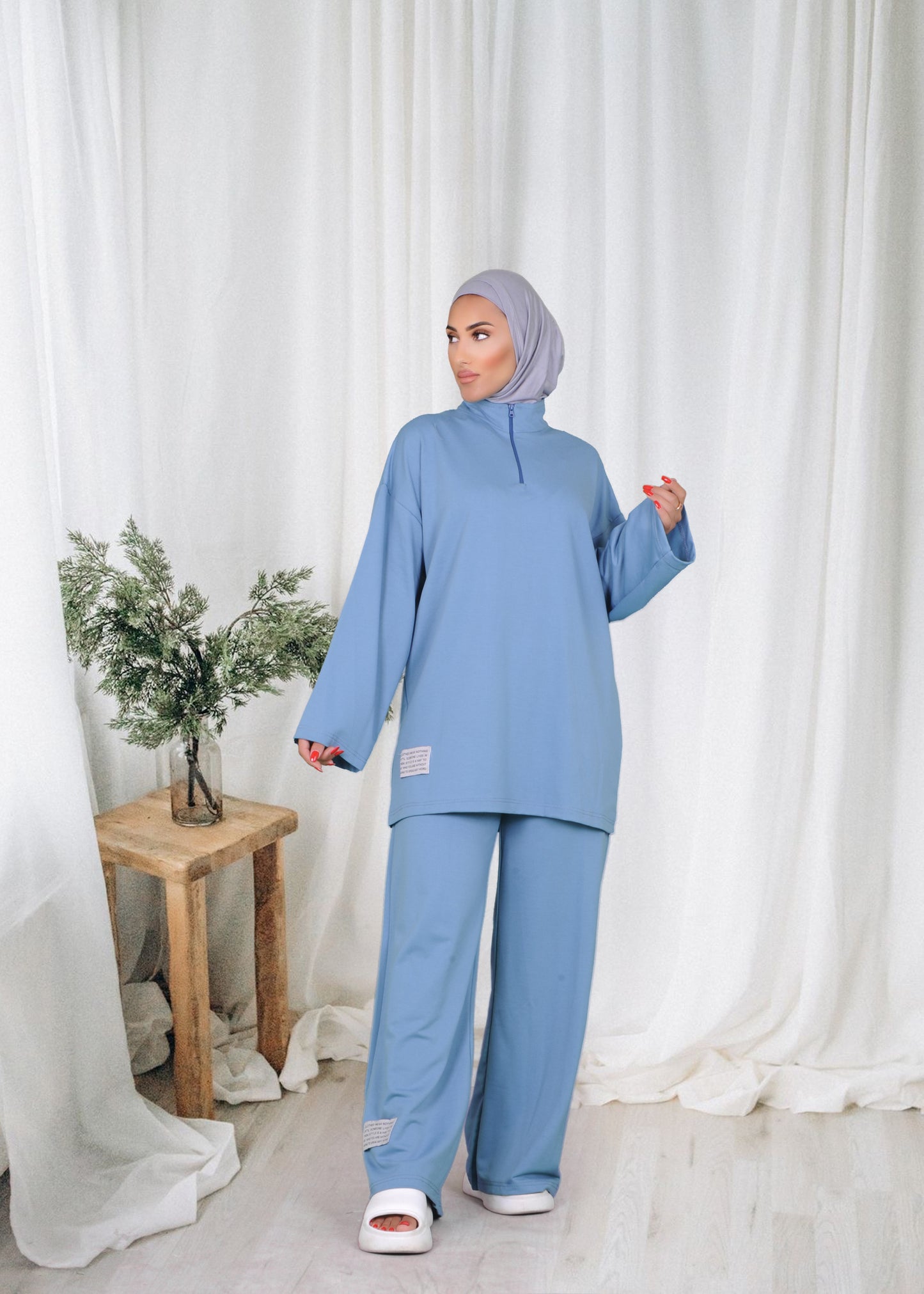 Baby Blue Modest Activewear Set