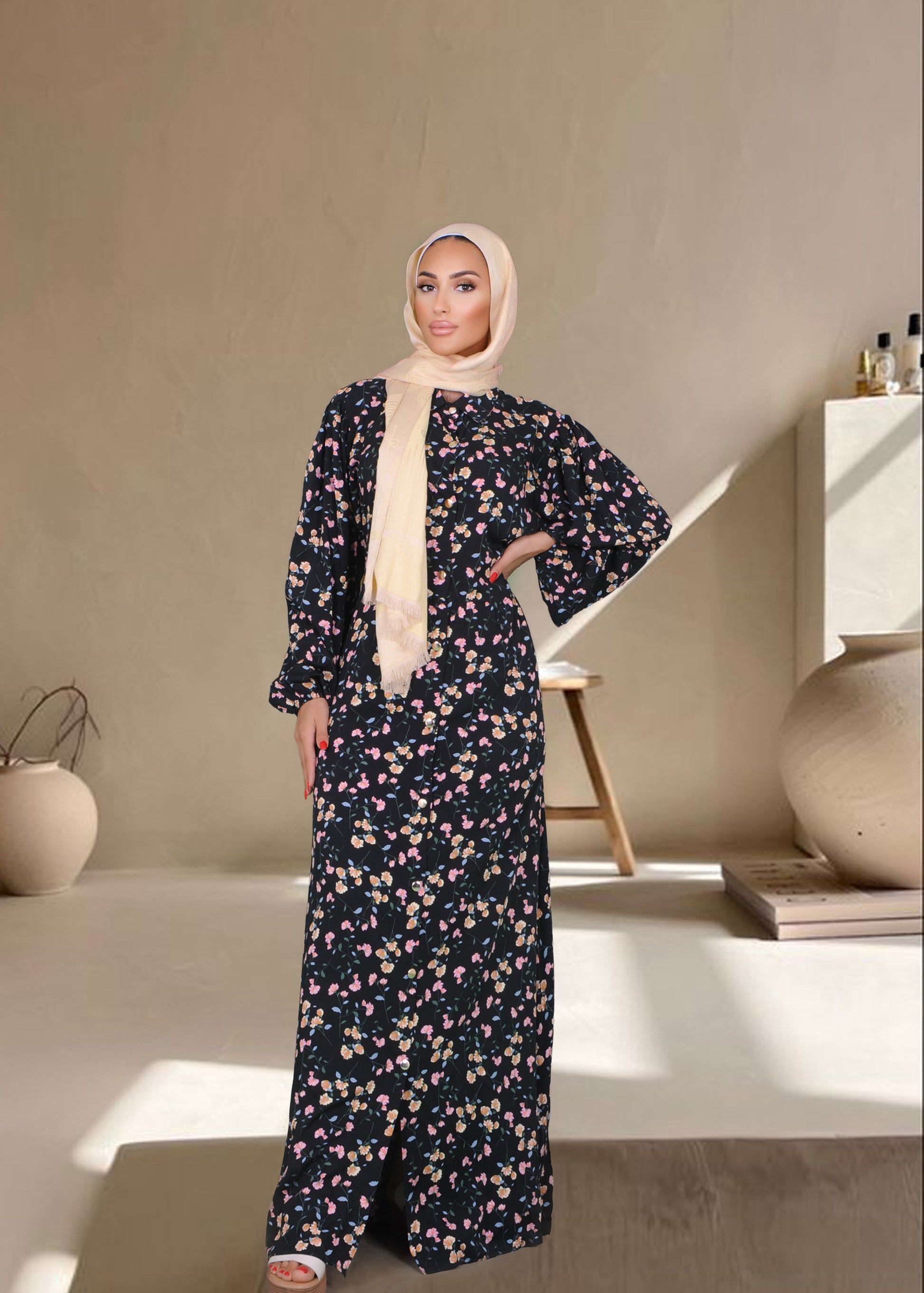 Elegant Floral Maxi Dress LaLuna Collections Elegant Floral Maxi Dress LaLuna Collections