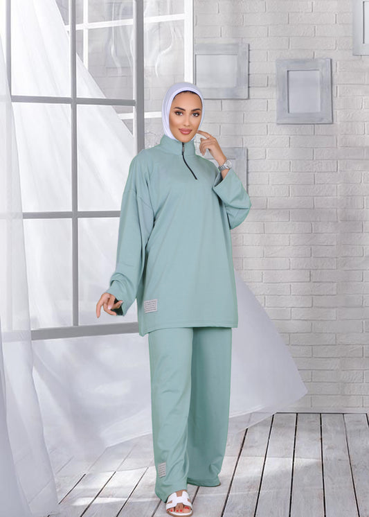 Teal Modest Activewear Set